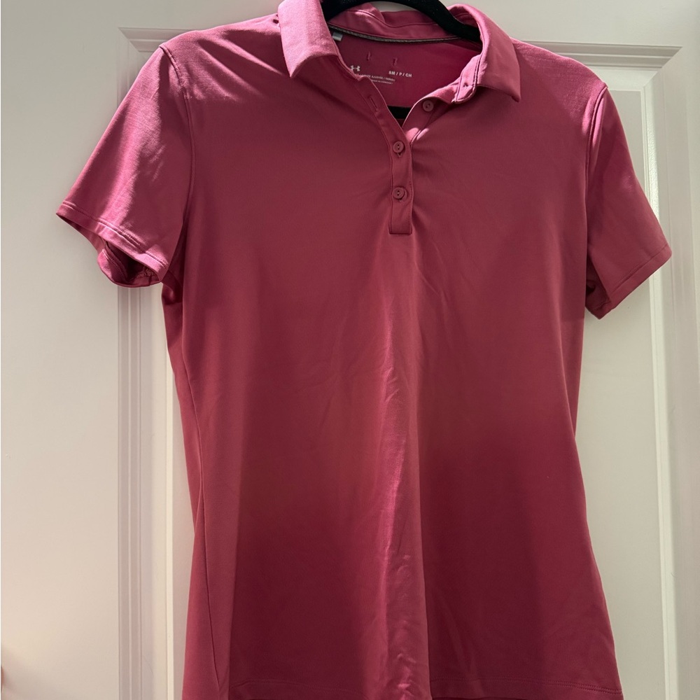 Under Armour Pink Polo Shirt